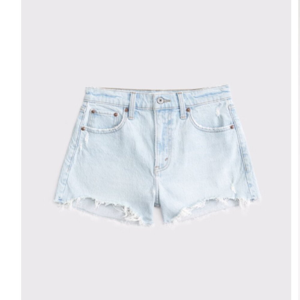 Abercrombie hi rise denim Mom short